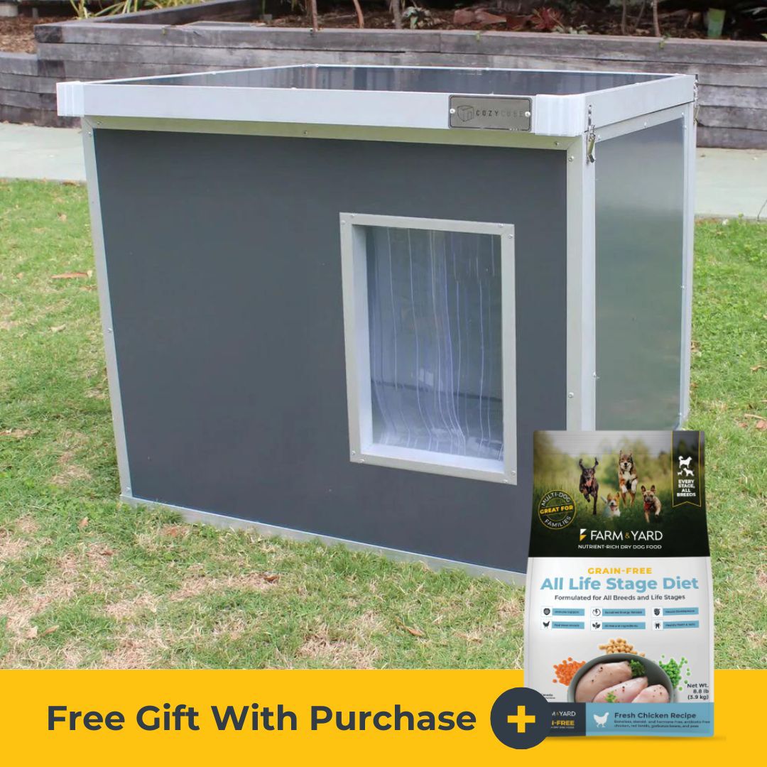 Insulated dog shed best sale