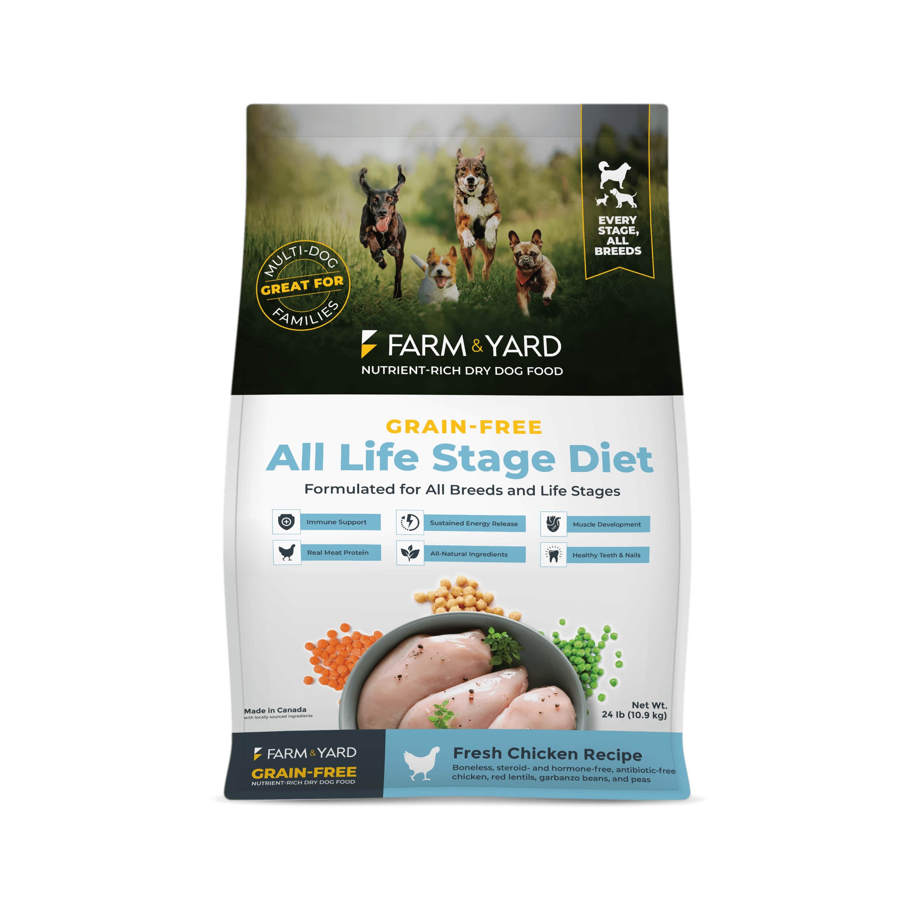 Nutrient-Rich All Life Stage Dry Dog Food - Chicken Recipe