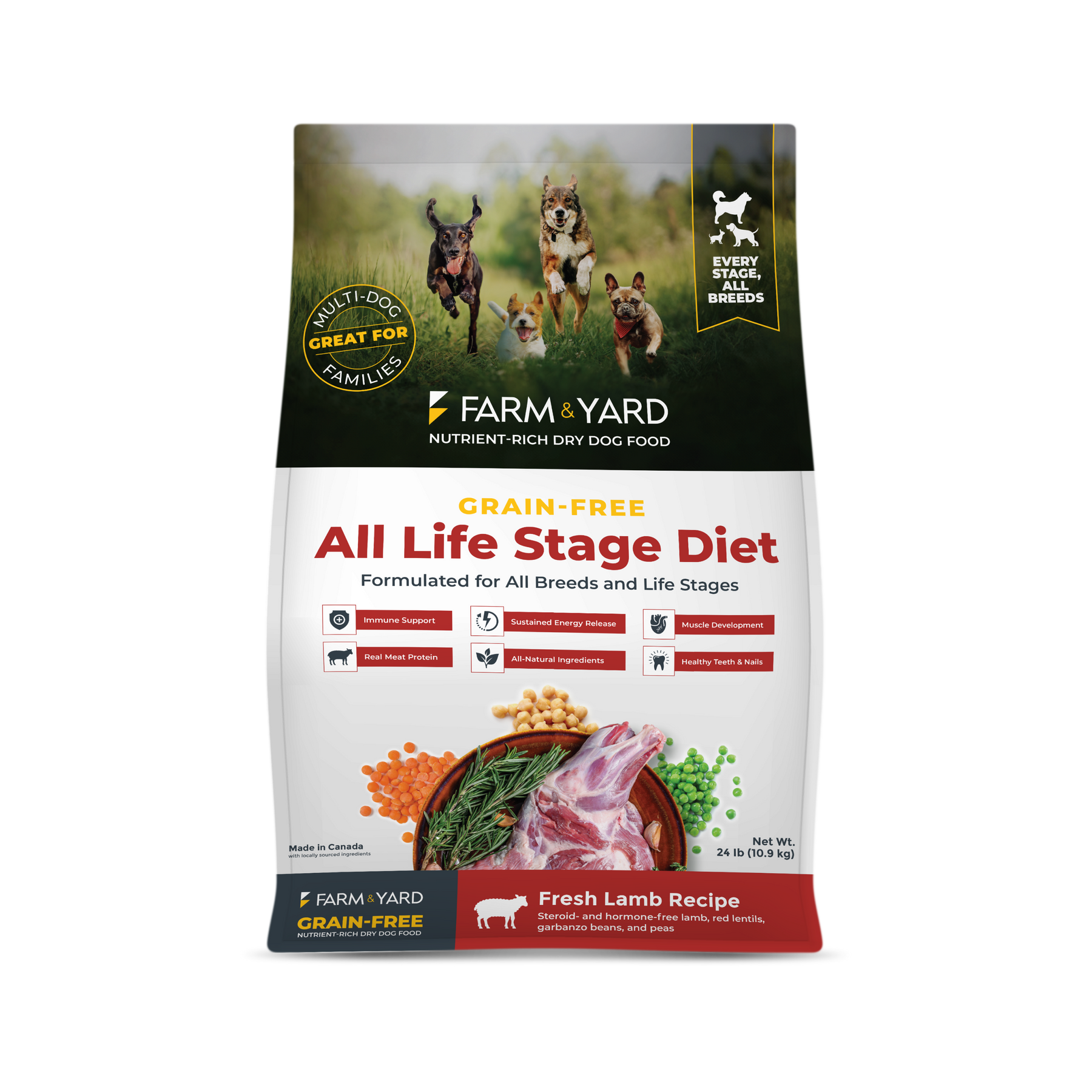 Nutrient-Rich All Life Stage Dry Dog Food - Lamb Recipe