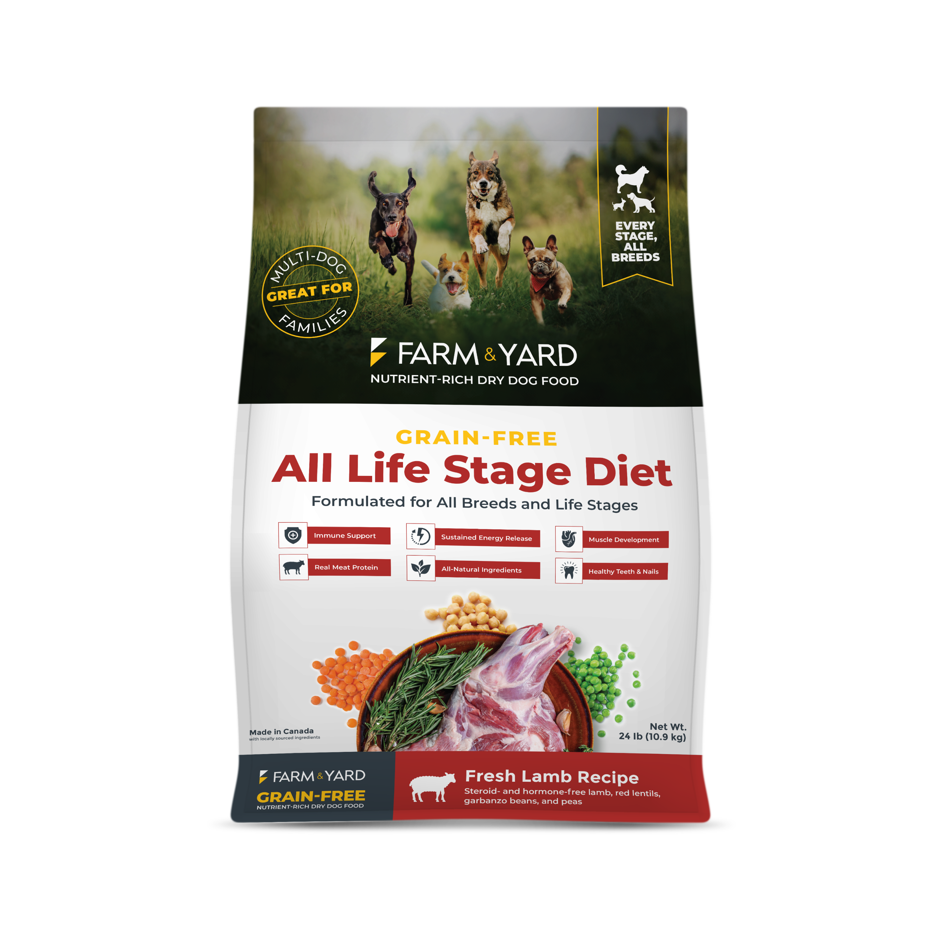 Nutrient-Rich All Life Stage Dry Dog Food - Lamb Recipe