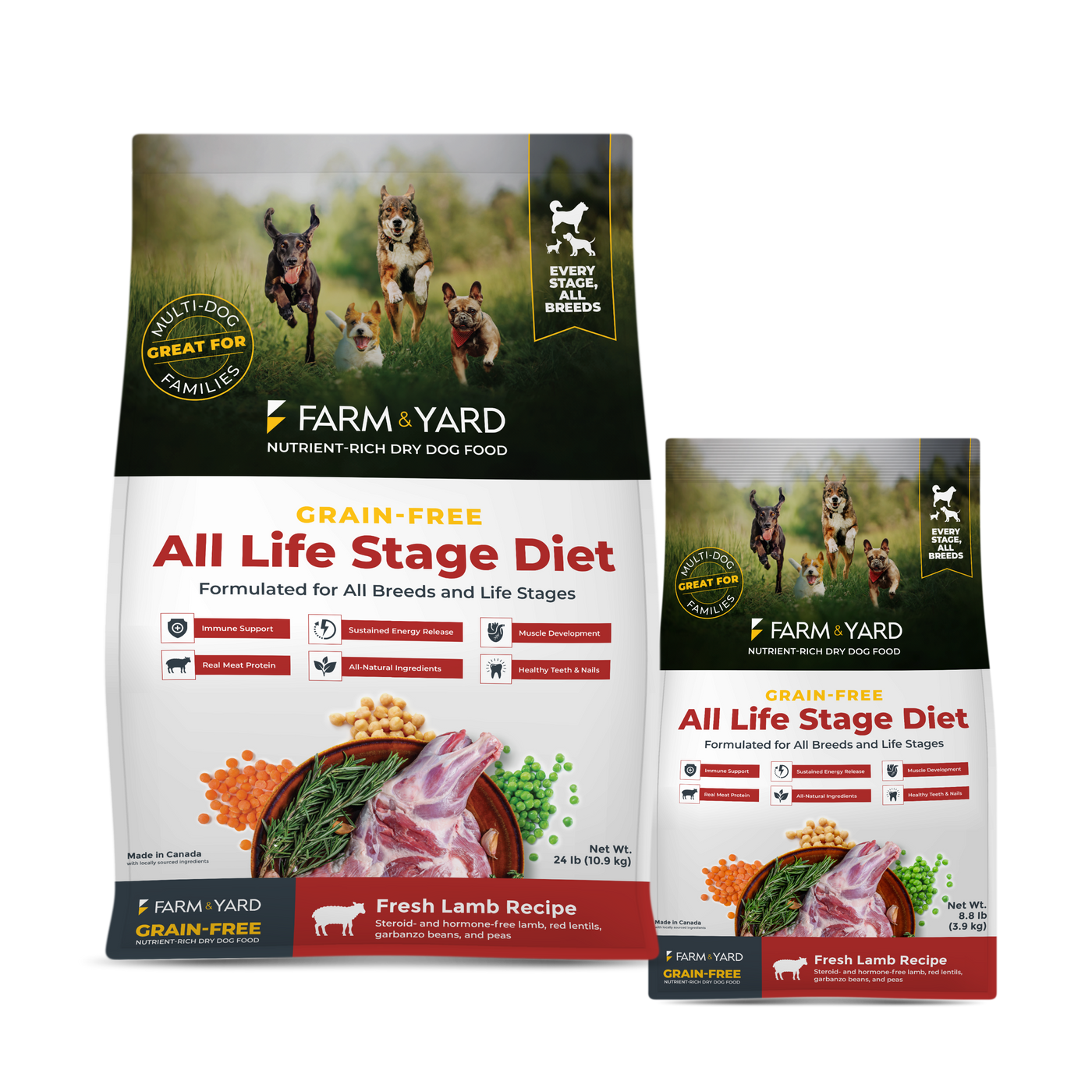 Nutrient-Rich All Life Stage Dry Dog Food - Lamb Recipe