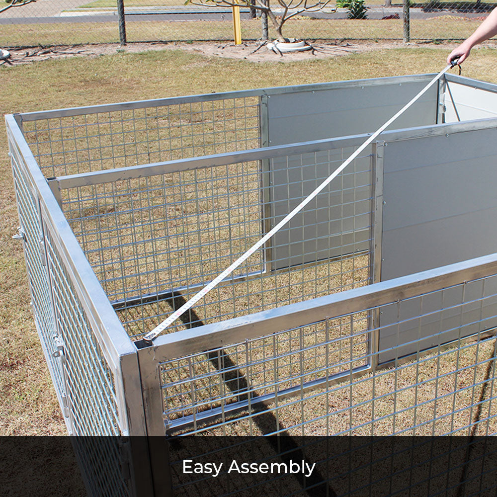 Hog panel 2024 dog kennel